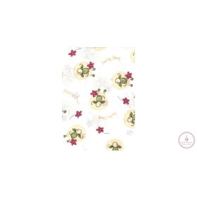   Baby Bruin nyomott mintás textil pelenka, 2db - Barika zöld