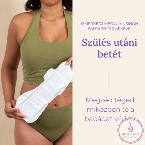 Lansinoh extra nedvszívó szülés utáni betét – O-2 hét – egyesével csomagolt, 10 db