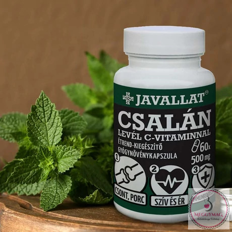 Csalánlevél C-vitaminnal étrend-kiegészítő kapszula 
