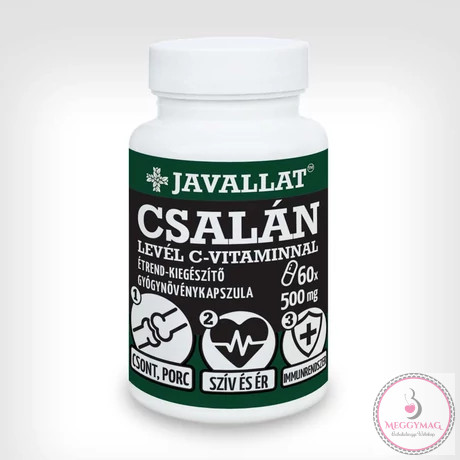 Csalánlevél C-vitaminnal étrend-kiegészítő kapszula 