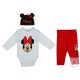 3 részes baba szett Minnie egér mintával 62-es