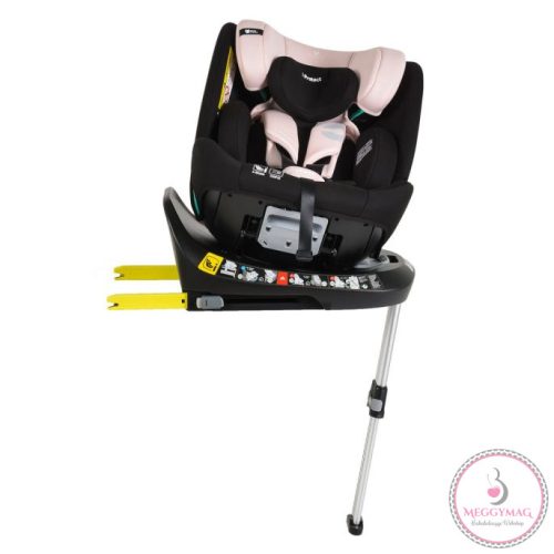 Cangaroo i-PROTECT isofixes autósülés 40-150 cm támasztólábbal, 360 fokban forgatható Pink 