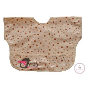 Nóri előke pötyi natúr-terra