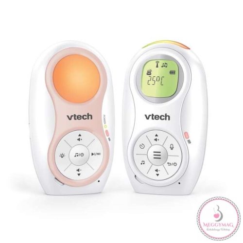 Vtech bébiőr audio dupla akkumulátorral, éjjeli fénnyel, altatódallal DM1215
