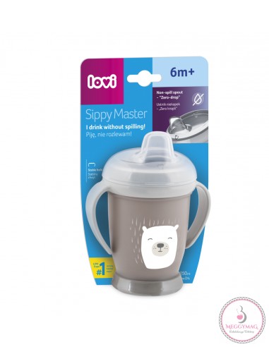 Lovi cseppmentes itatópohóar Buddy Bear SIPPY MASTER 250 ml 6 h+