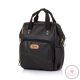 Chipolino babakocsira rögzíthető hátizsák - Black Leather