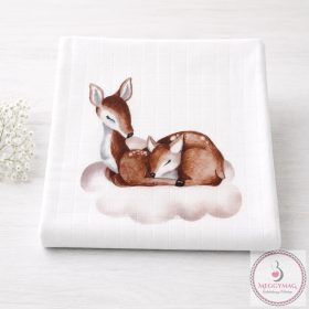 Mintás textil pelenka  - őzike 