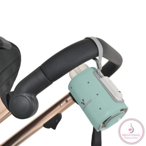 Cangaroo Caliente THERMO hordozható cumisüveg melegen tartó USB-C töltővel KICSI MENTA 