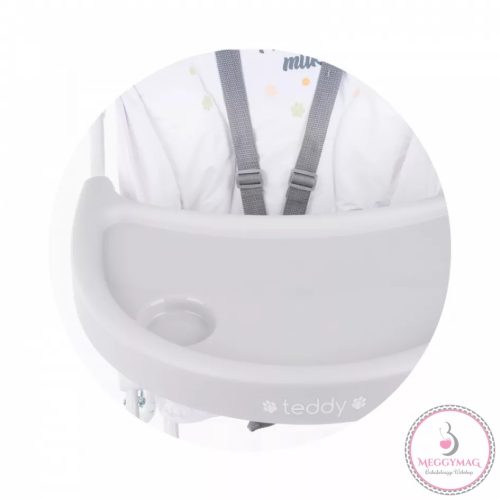 Chipolino Teddy fix etetőszék - Platinum