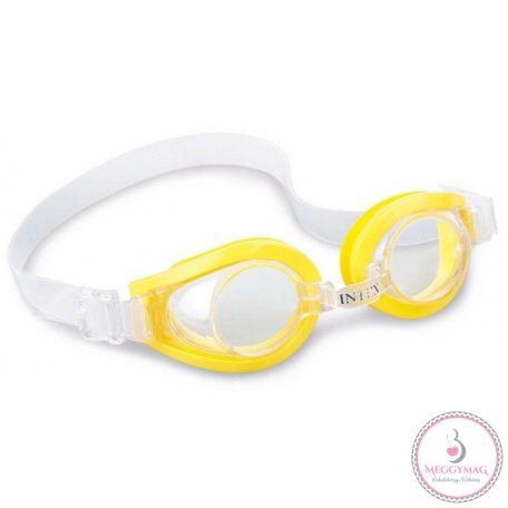 INTEX PLAY GOGGLES gyerek úszószemüveg, sárga 55602, fekete gumival