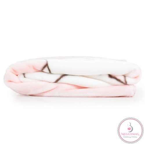 Babatakaró SOFTY pihe puha kicsi 80*110cm jegesmedvés PINK, KÉSZLETEN A BOLTBAN!