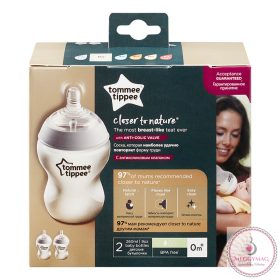 Tommee Tippee cumisüveg CTN duo 260 ml átlátszó