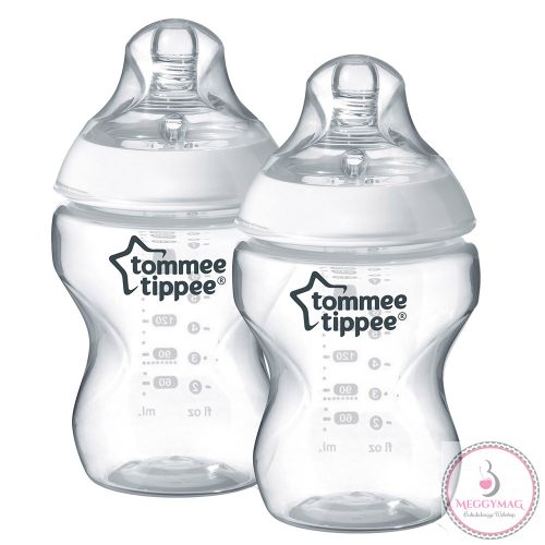 Tommee Tippee cumisüveg CTN duo 260 ml átlátszó