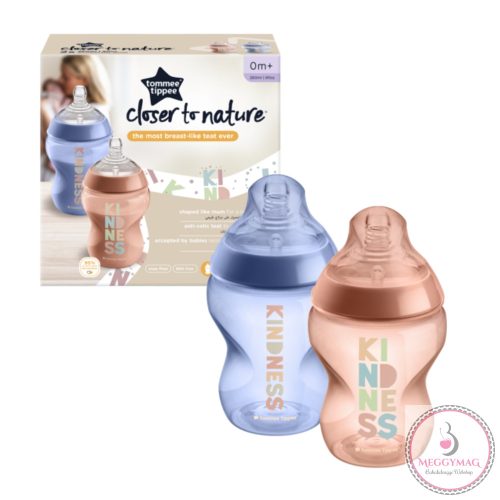 Tommee Tippee cumisüveg - CTN 2 db 260 ml terrakotta, kék