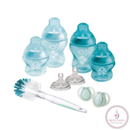 Tommee Tippee újszülött cumisüveg szett - CTN 9 db-os türkiz