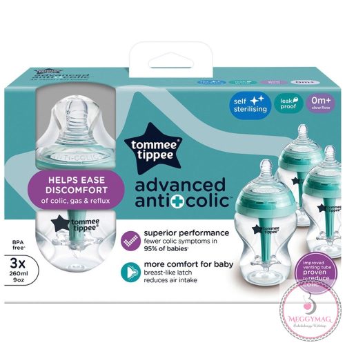 Tommee Tippee cumisüveg Advanced anti colic 3x260ml