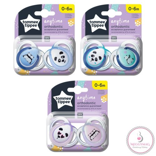 Tommee Tippee játszócumi CTN Anytime 2 db 0-6 hó, UTOLSÓ DARAB!