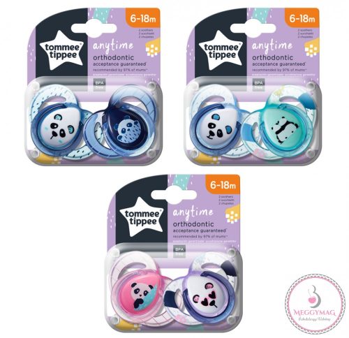 Tommee Tippee játszócumi CTN Anytime 2 db 6-18 hó, UTOLSÓ DARAB!