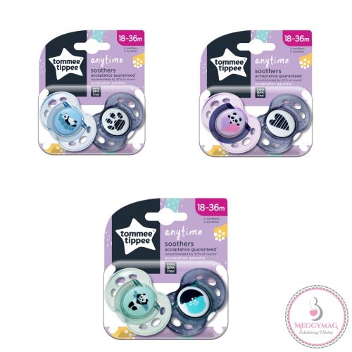 Tommee Tippee játszócumi CTN Anytime 2 db 18-36 hó, UTOLSÓ DARAB!