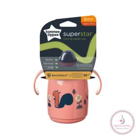   Tommee Tippee itatópohár - Superstar Training Sippee Cup csőrös 300ml 6hó rózsaszín