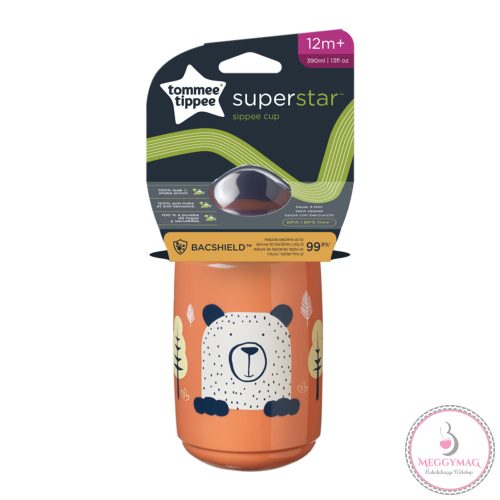 Tommee Tippee itatópohár - Superstar Sippee Cup csőrös 390ml 12hó terrakotta