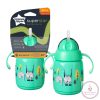 Tommee Tippee itatópohár - Superstar Training Straw Cup szívószálas 300ml 6hó zöld