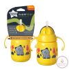 Tommee Tippee itatópohár - Superstar Training Straw Cup szívószálas 300ml 6hó sárga