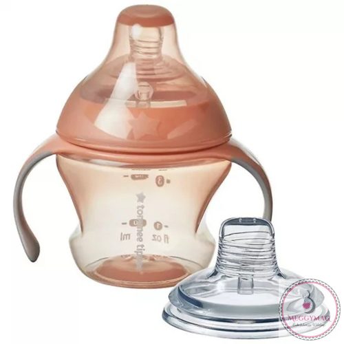 Tommee Tippee itatópohár - Nature Transition cup 150ml 4hó rózsaszín