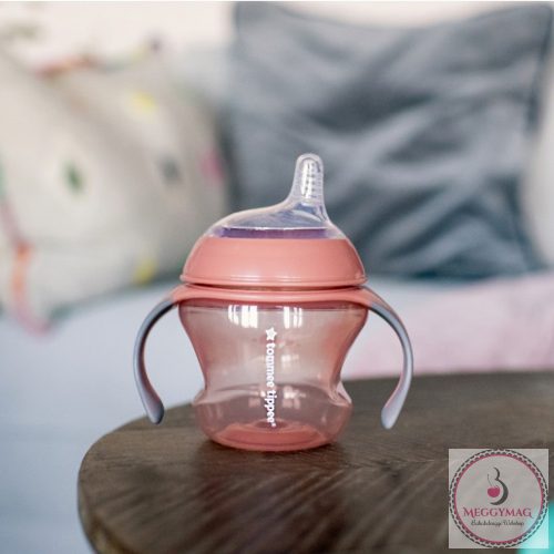 Tommee Tippee itatópohár - Nature Transition cup 150ml 4hó rózsaszín