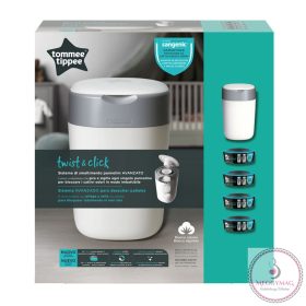   Tommee Tippee pelenkacsomagoló utántöltő 4db, pelenkatároló szemetessel Twist & Click
