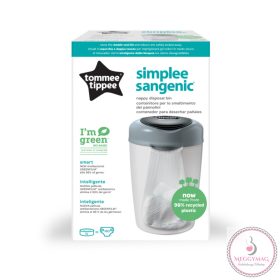   Tommee Tippee pelenkacsomagoló vödör - Simple Sangenic fehér