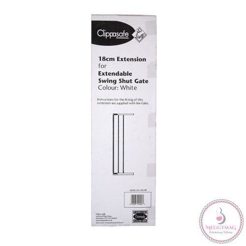 Clippasafe Ajtórács toldó Swing Shut 18cm 139/2