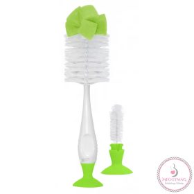   Baby Care cumi és cumisüvegmosó kefe tapadókoronggal - Zöld