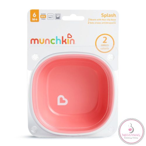 Munchkin tálka szett tapadó aljú Splash 2db 6hó