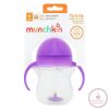 Munchkin itatópohár szívószálas súlyozott Tip and Sip 207ml 6hó lila
