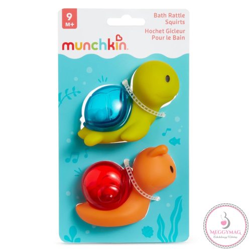 Munchkin fürdőjáték Bath Rattle Squirts 2db csörgő-spriccelő, UTOLSÓ DARAB!