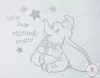 Disney Dumbo hosszú ujjú rugdalózó, 74-es, lábfej nélküli