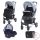 LORELLI DAISY BASIC SET SPORT BABAKOCSI - BLACK&SILVER BLUE