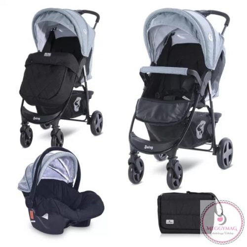 LORELLI DAISY BASIC SET SPORT BABAKOCSI - BLACK&SILVER BLUE