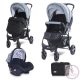 LORELLI DAISY BASIC SET SPORT BABAKOCSI - BLACK&SILVER BLUE