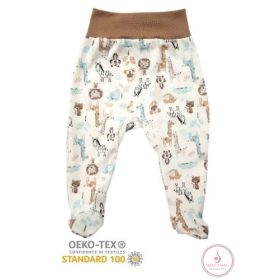 Pocaknadrág pamut, mintás - Halvány Szafari 56-os