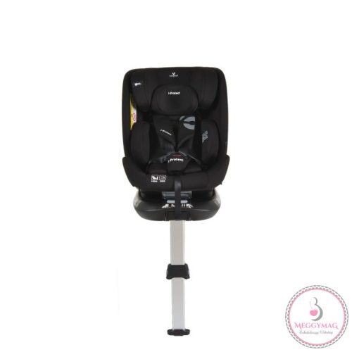 Cangaroo i-PROTECT isofixes autósülés 40-150 cm támasztólábbal, 360 fokban forgatható Fekete 