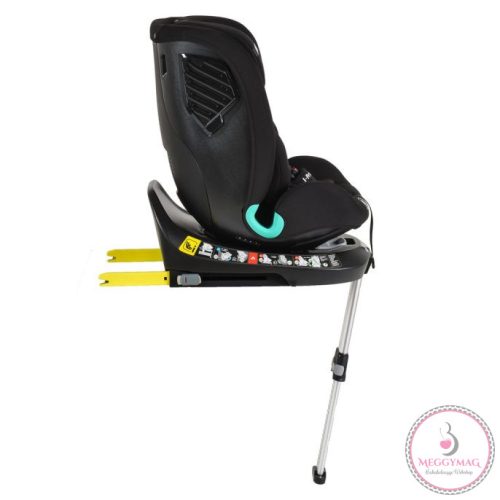 Cangaroo i-PROTECT isofixes autósülés 40-150 cm támasztólábbal, 360 fokban forgatható Fekete 
