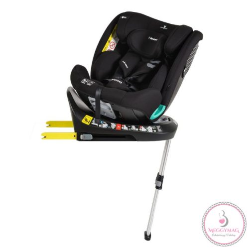 Cangaroo i-PROTECT isofixes autósülés 40-150 cm támasztólábbal, 360 fokban forgatható Fekete 