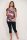 Kismama leggings 3/4 fekete - M