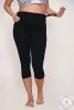 Kismama leggings 3/4 fekete - M