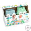 MOCHTOYS Play&Squish puha vonat és kocka szett 12db PASZTELL