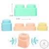 MOCHTOYS Play&Squish puha vonat és kocka szett 12db PASZTELL