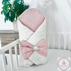   Kókuszpólya – púder pamut és krém minky, 80×80 cm, KÉSZLETEN A BOLTBAN!