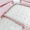 Kókuszpólya – púder pamut és krém minky, 80×80 cm, KÉSZLETEN A BOLTBAN!